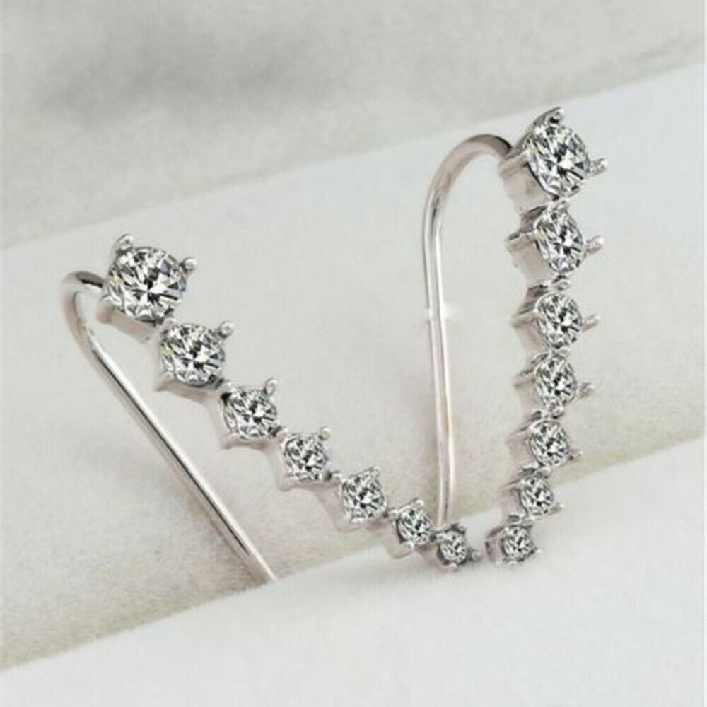 🌹3/$25🌹Rhinestone Ear Climber Earrings - Picture 4 of 6
